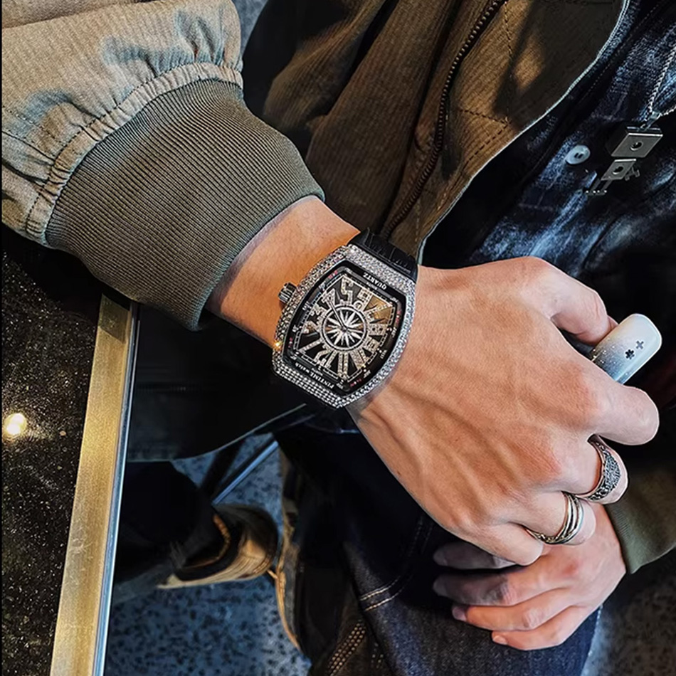 プレミアムブランド高級ダイヤモンド腕時計 デジタルダイヤモン - Luxury Watch All Black のレビューと価格