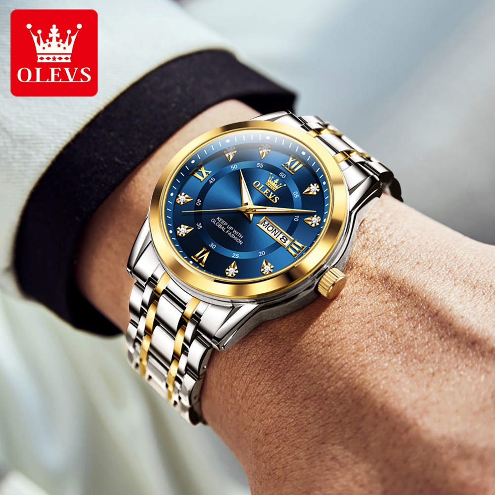 OLEVS ブランドファッションメンズ腕時計ステンレス鋼防水 - Luxury Watch For Men のレビューと価格