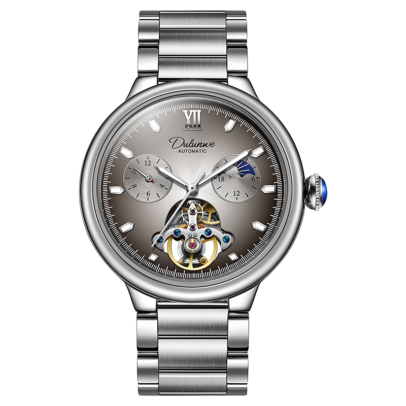 メンズラグジュアリーメカニカルリストウォッチ、3atm防水、 - Tourbillon Movement Watch のレビューと価格