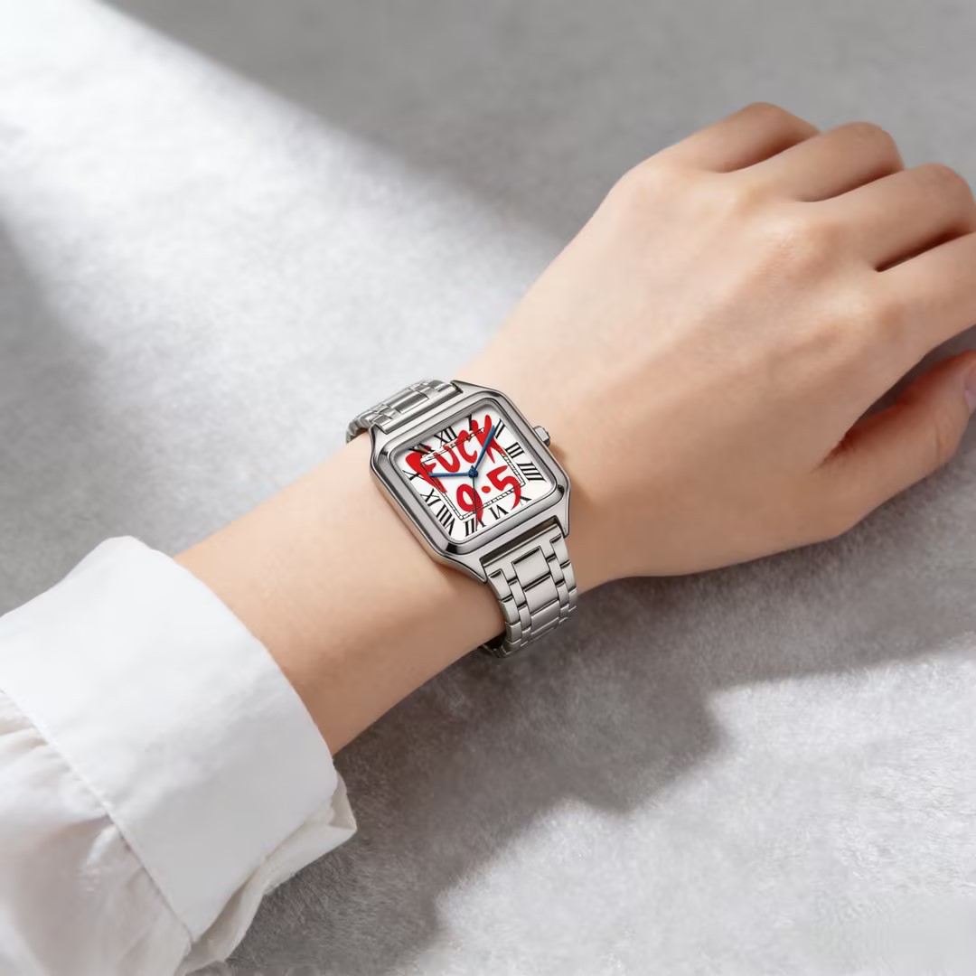FUCK9.5 ステンレス鋼合金製スクエアダイヤル シンプル - Luxury Watch Cartier のレビューと価格