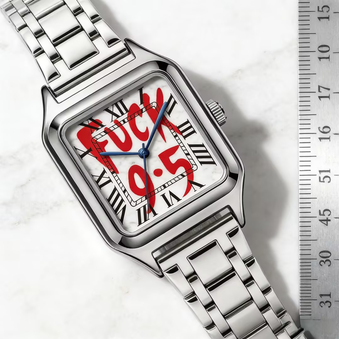 FUCK9.5 ステンレス鋼合金製スクエアダイヤル シンプル - Luxury Watch Cartier のレビューと価格