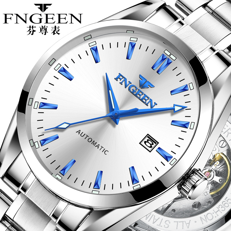 Fngeen-男性用高級時計,腕時計,耐水性,自動巻き,機械 - Luxury Watch Store のレビューと価格