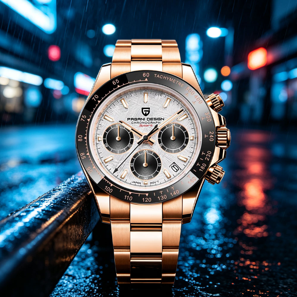 トップブランドパガーニデザイン高級メンズ腕時計多機能クロノグ - Luxury Watch Safe のレビューと価格