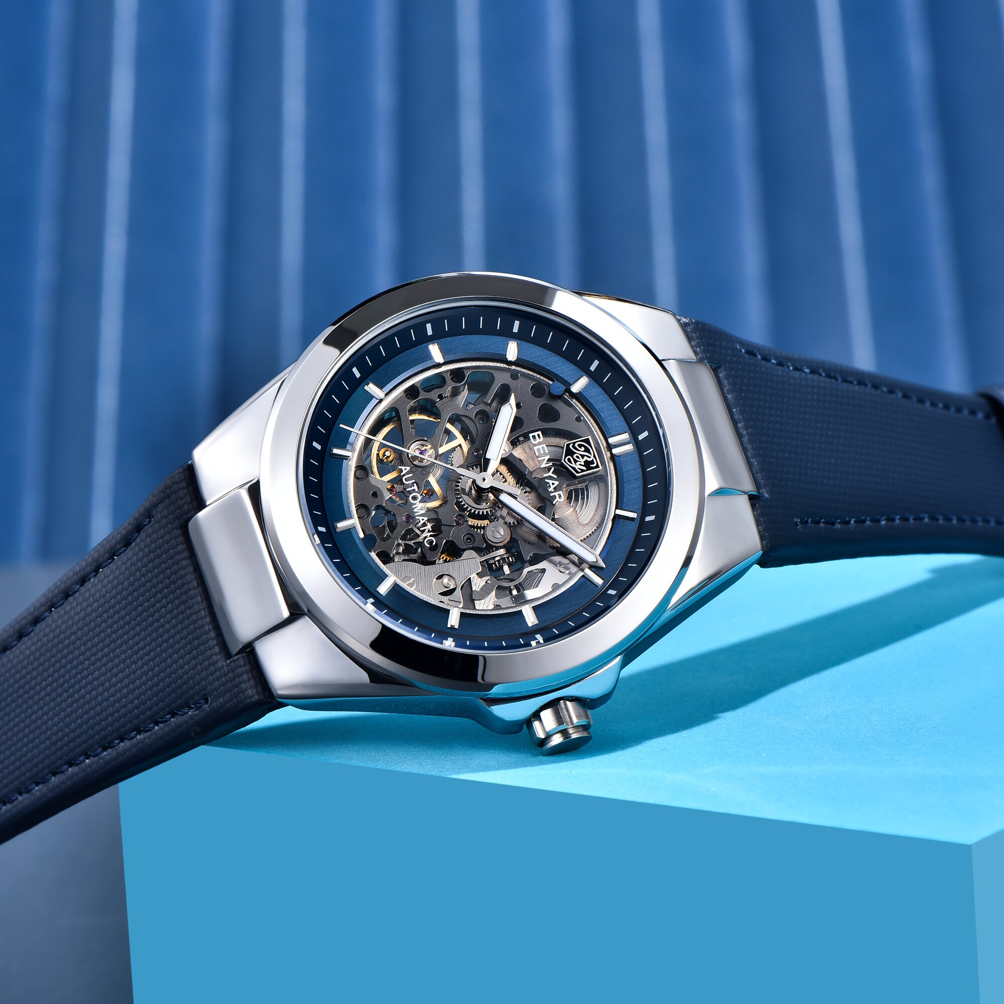 BENYAR 高級メンズ自動巻きビジネスドレスウォッチ スケ - Tourbillon Movement Watch のレビューと価格