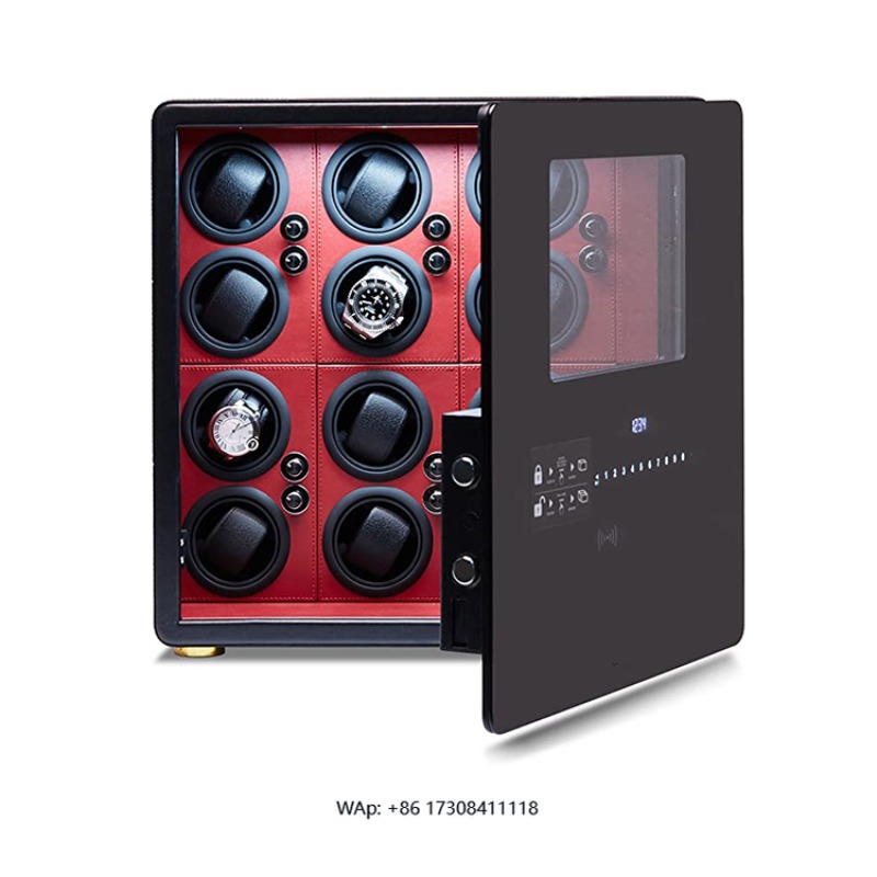 高級12自動巻き上げ機付きジュエリー収納デジタル指紋認証ウォ - Luxury Watch Winder のレビューと価格