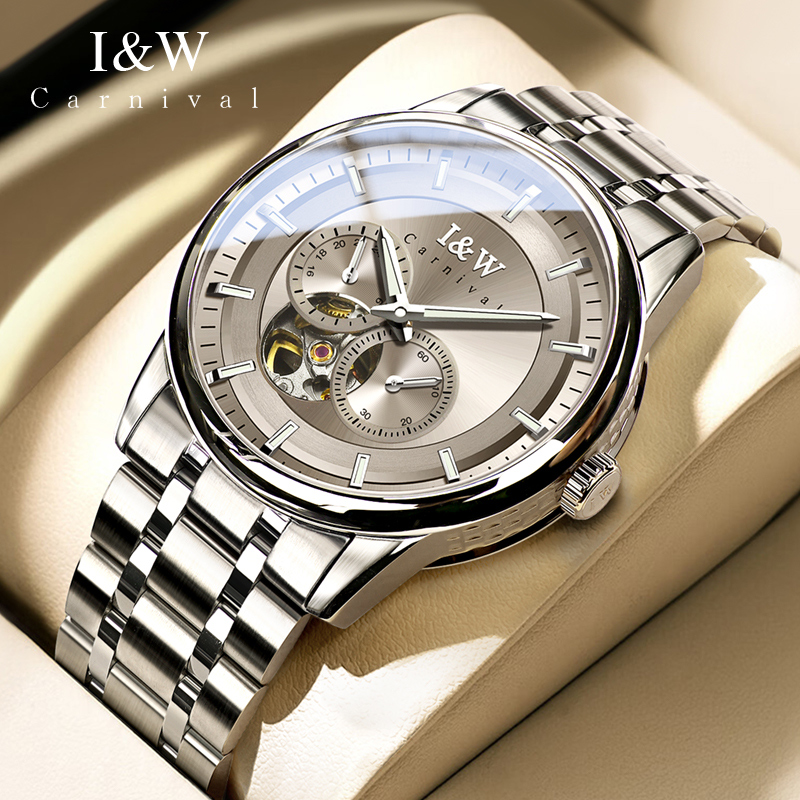 カーニバルブランド I&W ハイエンドシリーズ トゥールビヨ - Tourbillon Movement Watch のレビューと価格