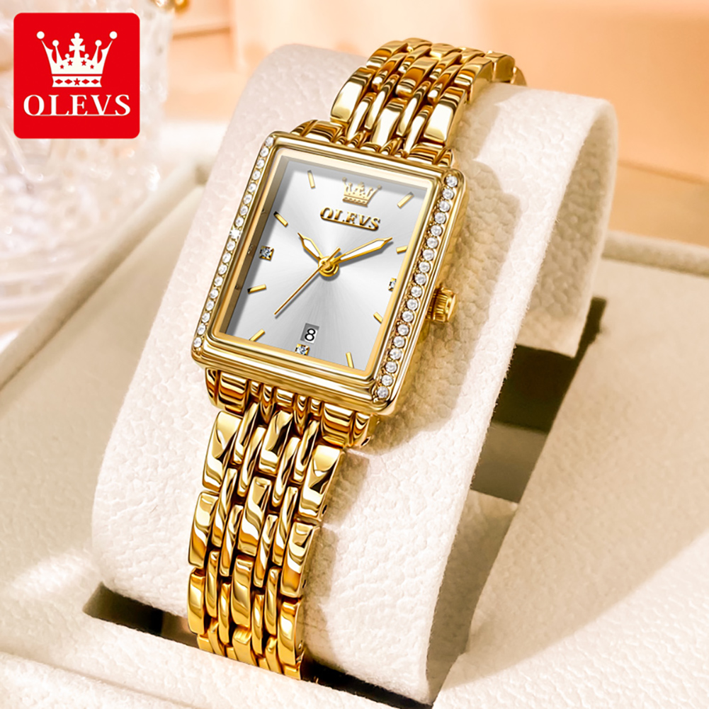OLEVS 9995 日付時計女性用高級防水夜光時計エレガン - Ladies Luxury Watch のレビューと価格