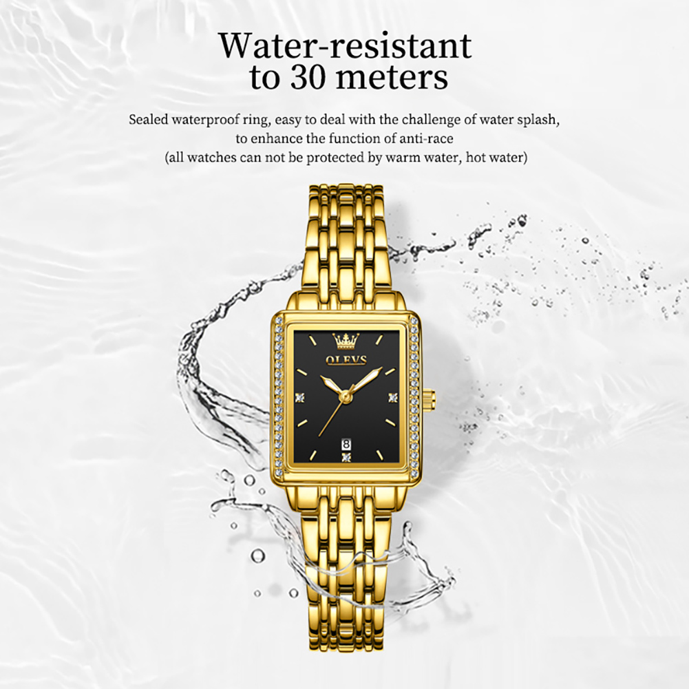 OLEVS 9995 日付時計女性用高級防水夜光時計エレガン - Ladies Luxury Watch のレビューと価格