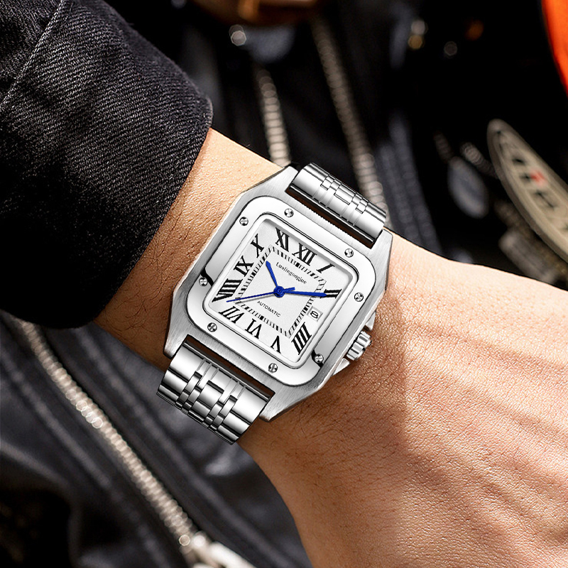 男性用の高級高級スクエア自動機械式時計、中空バタフライクラス - Luxury Watch Cartier のレビューと価格