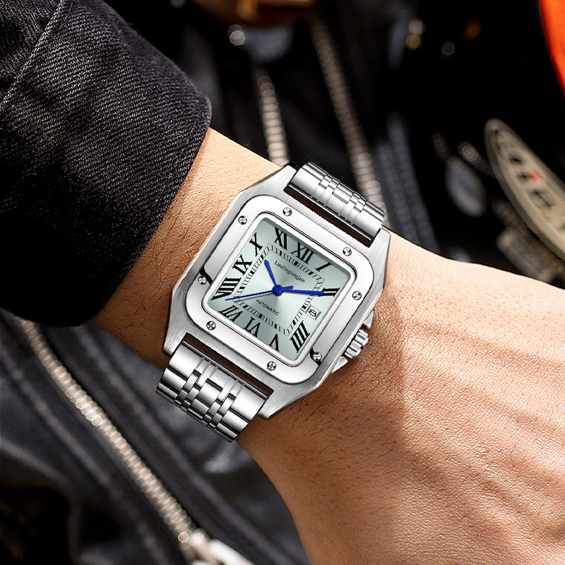 男性用の高級高級スクエア自動機械式時計、中空バタフライクラス - Luxury Watch Cartier のレビューと価格