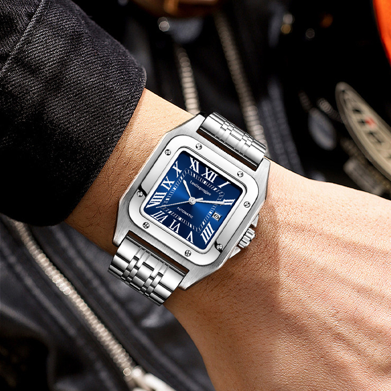 男性用の高級高級スクエア自動機械式時計、中空バタフライクラス - Luxury Watch Cartier のレビューと価格