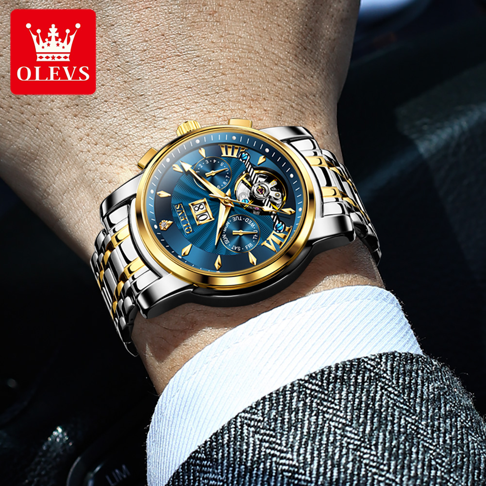OLEVS メンズ腕時計高級ファッションファインスチールスト - Luxury Watch For Men のレビューと価格
