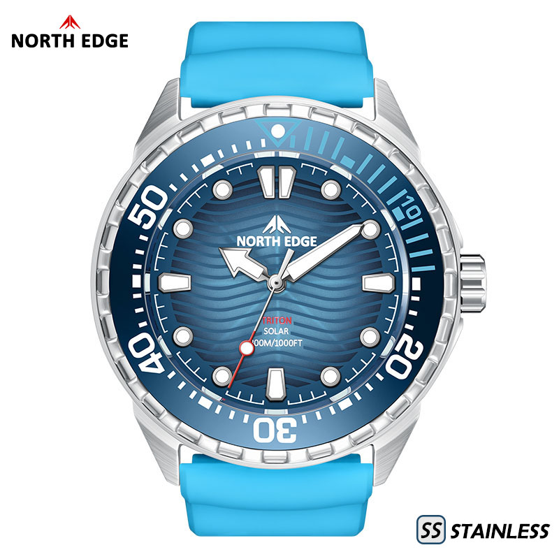 ノースエッジ トライトン-TI チタンステンレス ソーラー式 - Titanium Sport Watch のレビューと価格