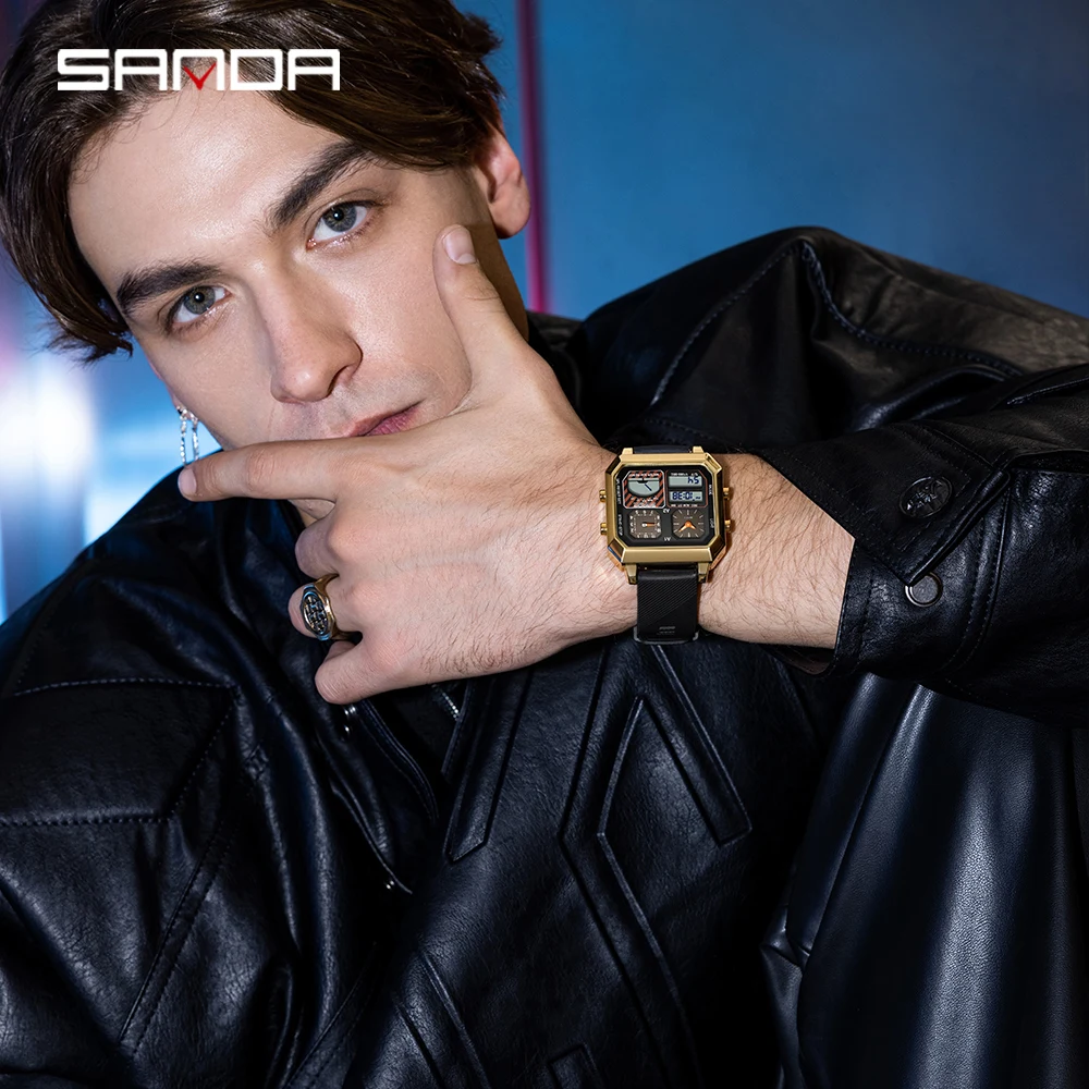 サンダ-男性用電子時計、インテリジェント温度計、トップブラン - Luxury Watch Store のレビューと価格