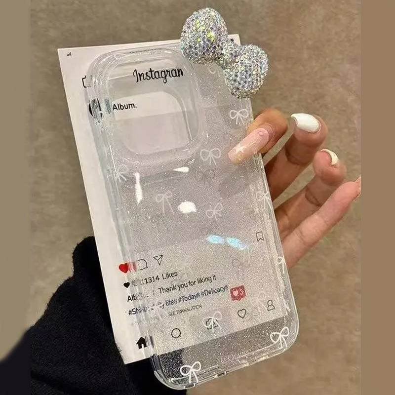 ラグジュアリーなキラキラパウダー3Dフルダイヤモンドボウフォ - Luxury Watch Case のレビューと価格