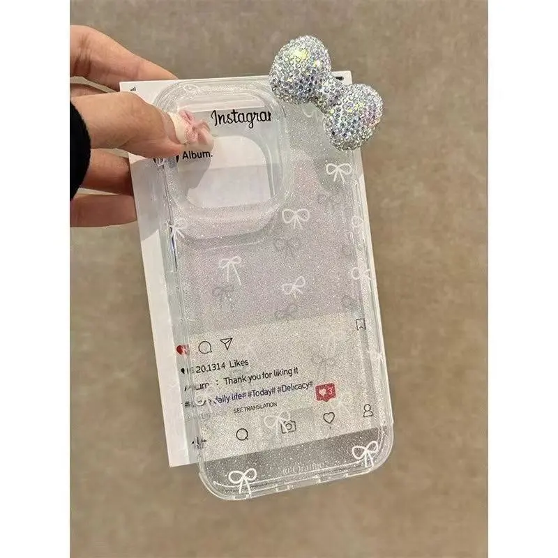 ラグジュアリーなキラキラパウダー3Dフルダイヤモンドボウフォ - Luxury Watch Case のレビューと価格